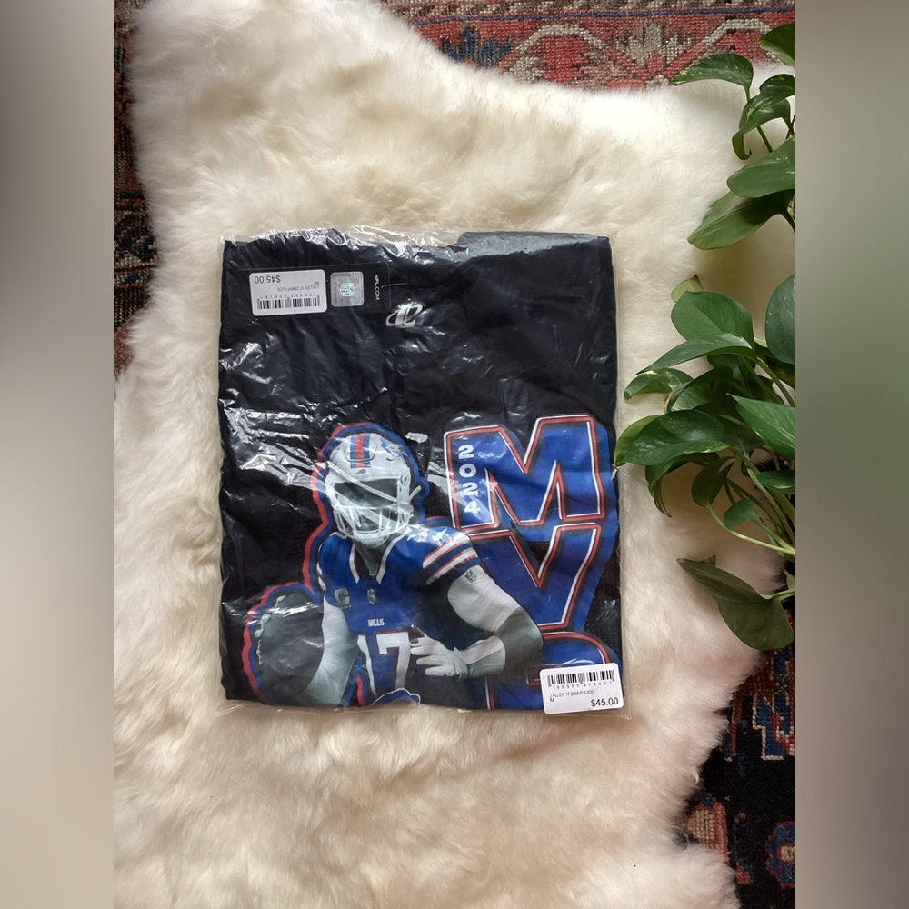 Black MVP Jersey Shirt 2024 Josh Allen size Medium Men’s